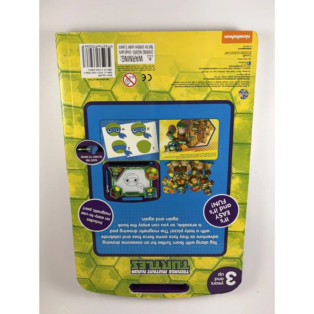 Teenage Mutant Ninja Turtles Half-Shell Heroes Magnetic Drawing Learning Book